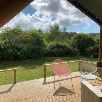 View from safari tent